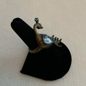 Peacock Bypass Bronze Tone Ring Jewelry Peacock Bypass Bronze Tone